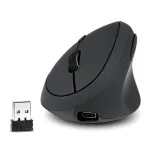 Juhtmevaba vertikaalne ergonoomiline hiir vasakuk&auml;elistele, 2.4GHz