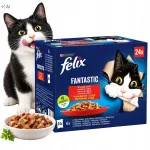 FELIX Fantastic kassitoit maapiirkonna maitsetes t&uuml;kikestega želatiinis, 24 x 85 g