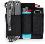 EDC esemete hoiukott, must, 1,6 x 8,9 x 9,8 cm