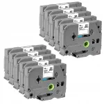 Kleeplint Brother TZ231, 12 mm, valge, 10 tk., sobib PT-H105, H101, H100, H107, H110