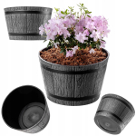 Lillepott 30 cm &uuml;mmargune plastik