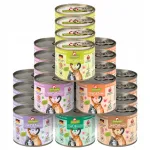 GranataPet teraviljavaba m&auml;rg kassitoidu komplekt, 6 maitset, 24 x 200 g
