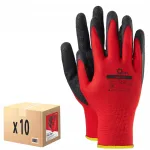 T&ouml;&ouml;kindad STRONG RED LATEX, 10 paari