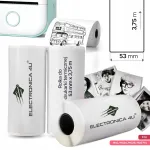 Phomemo T02 M02 termilise isekleepuva paberi rull, valge