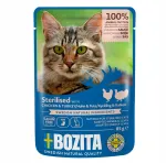 BOZITA steriliseeritud kassidele m&auml;rgtoit kanaga ja kalkuniga kastmes, 85 g