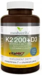 Toidulisand MEDVERITA K2 MK-7 200 &micro;g + D3 2000 IU, 120 kapslit