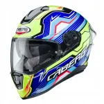 CABERG DRIFT EVO mootorratturi kiiver, must/sinine/kollane, XL