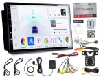 Automuusika 2DIN GPS, WiFi, Bluetooth, RDS, CarPlay, Android Auto, 4GB RAM, 64GB m&auml;luga ja kaameraga