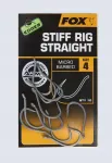 Fox Edges Arma Stiff Rig Straight karpi konksud suurus 8, 10 tk