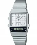 Naiste k&auml;ekell Casio VINTAGE Edgy valge