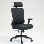 Kontoritool ERGOBIT, must, ergonoomiline, kiikuv, kangaga