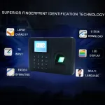 Aja registreerimise seade s&otilde;rmej&auml;ljelugejaga Smart 2.4" TFT LCD