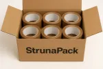 Pruun akr&uuml;&uuml;list kleepuv pakketeip, 48 mm x 54 m, 36 tk, StringPack