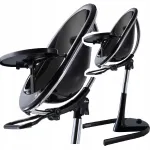 Laste tooli Mima Moon 3in1 raam jalatugiga, kuni 45 kg, must
