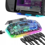12-in-1 dokijaam HDMI 4K120, DP 4K120, PD 100W, USB-C, SD ja TF pesa, RGB valgustus