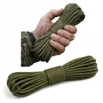 Paracord k&ouml;is 4 mm, 30 m, 550, oliiviv&auml;rvi, tugev