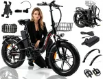 PASEBIKE P20 PRO kokkupandav elektrijalgratas, 1000W, 48V, 23Ah, kuni 50 km/h