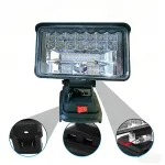 MYTH 4" 30LED 48W Makita liitiumakule sobiv LED t&ouml;&ouml;valgusti USB-ga