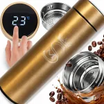 Termokruus-teekanne, 500 ml, LCD-ekraaniga, lekkevaba