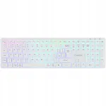 CANYON HKB-W11 juhtmevaba klaviatuur, UK/US paigutus, RGB, valge, 2 režiimi