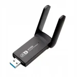 2-riba 1800Mbps USB traadita adapter, IEEE802.11AX, 2.4G/5GHz, WPA3, s&uuml;learvutile
