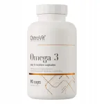 Toidulisand Omega 3 OstroVit EPA ja DHA koos E-vitamiiniga, 90 kapslit