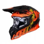 Motorratturi kiiver KTM, oranž/must, matt toon, XS (53&ndash;54 cm), homologeeritud
