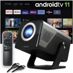 Projektor Android 14 TV, p&ouml;&ouml;ratav, mobiilne, 800 ANSI