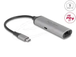 Delock 81591 USB Type-C v&otilde;rgukaart, 5 Gb/s LAN, RJ45, PD 3.1, 140W