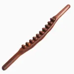 Puidust massaažirull k&otilde;rgendustega, 58 cm