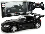 RC sportauto BMW Z4 GT3, must, 1:18, 2.4 GHz, tuledega