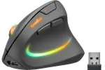 Juhtmevaba vertikaalne hiir Speedlink Piavo Pro, 3200 DPI, must, LED-tulega