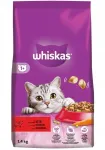 Kuivtoit kassidele Whiskas veiselihaga, 1,4 kg