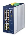 L&uuml;liti PLANET IP30, 8 porti, hallatav, Gigabit Ethernet, t&ouml;&ouml;stuslik