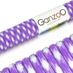 Paracord n&ouml;&ouml;r 550, 30 m, 4 mm, 7 keerdudega, nailon, lillakas/valge