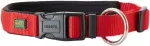 Koera kaelarihm HUNTER Neoprene Relief, 30 cm x 1,5 cm, punane/must