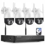V&auml;line valvekaamera JENNOV, 5MP, 360&deg; PTZ, WiFi, &ouml;&ouml;n&auml;gemine, 1TB k&otilde;vaketas