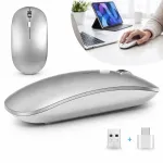 Traadita Bluetooth hiir, 2,4G, vaikne, 3 DPI, h&otilde;bedane
