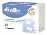 Toidulisand DiaB12 vitamiin B12 ja foolhappega, 60 kapslit