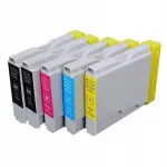 BROTHER LC1000/LC970 tindikassetid, 5 tk, DCP135c, DCP150c
