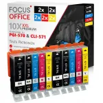 CANON Pixma TS5050 TS5055 TS6050 XL tindikassetid, 10 tk