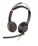 Juhtmega k&otilde;rvaklapid PLANTRONICS Blackwire C5220, mustad, kaugt&ouml;&ouml;ks