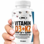 Real Pharm D3-vitamiin 2000 IU + K2, 90 tabletti