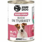 John Dog Good Form m&auml;rg koeratoit kalkunilihaga, 400 g