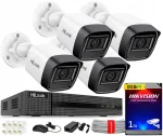 4MPx 4-kaamera HiLook Hikvision PoE videovalve komplekt 1TB HDD IR20M