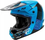 Motorratturi kiiver FLY RACING KINETIC valge/must/sinine, maastik