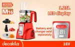 K&ouml;&ouml;girobot Decakila AKU 1,25 l 250 W punane ilma akuta ja laadijata