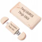 Maple USB m&auml;lupulk 32 GB, USB 3.0 ja USB-C, karp, graveeritud logo