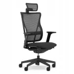 Kontoritool Tallum must, ergonoomiline, 3D k&auml;etoed