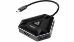 USB-C jaotur, 6 pesa: HDMI 4K, USB 3.0, kaardilugeja